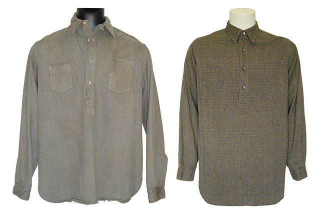 Daniel's original work shirts from the film, for sale at the Golden Closet