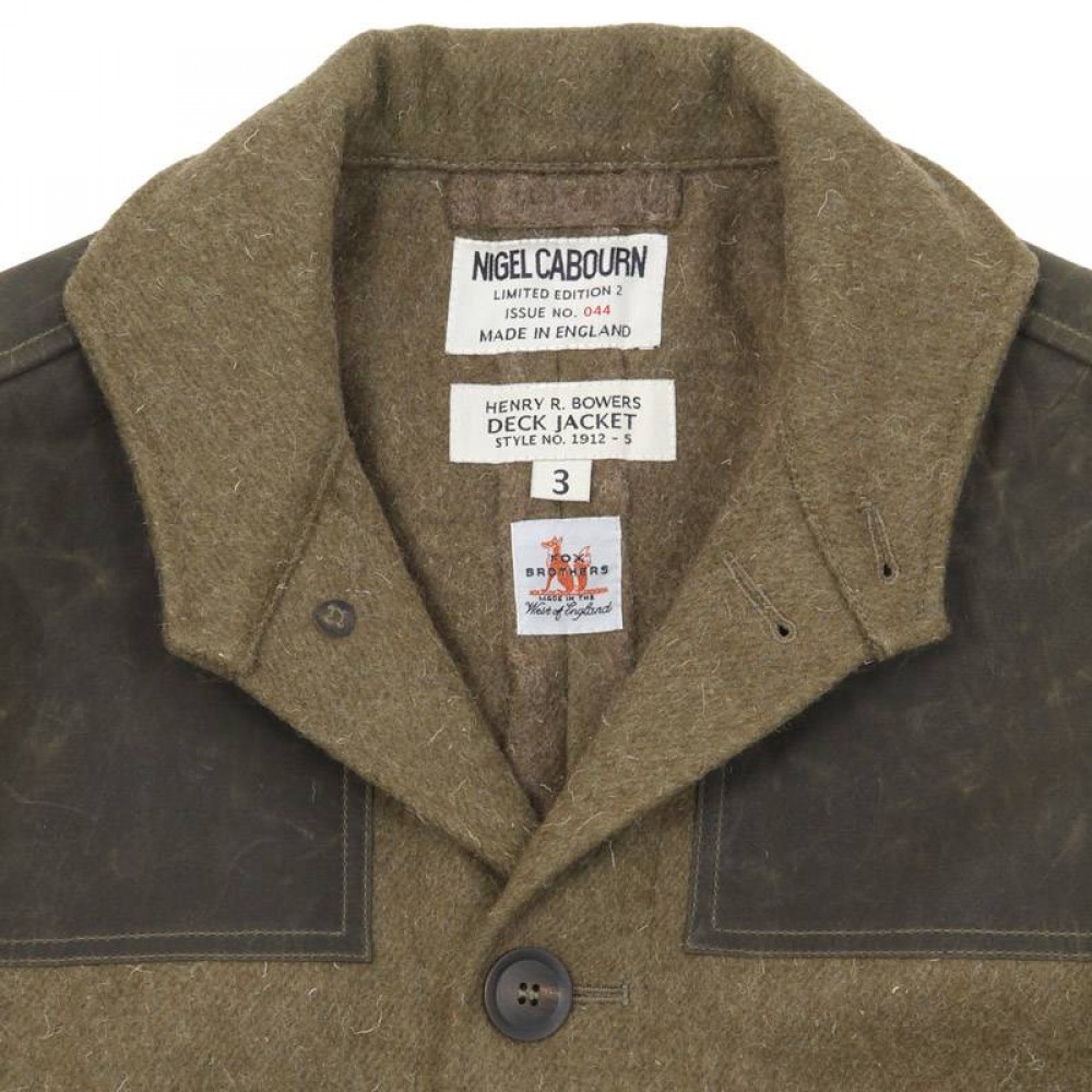Nigel Cabourn Limited Edition 2: Scott's Last Expedition – Henry R Bowers Deck Jacket in Army Green